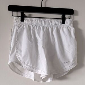 Nike White Athletic Shorts; Size S